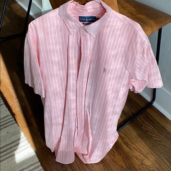 Ralph Lauren Other - Salmon Pink Striped Ralph Lauren Button Down Shirt